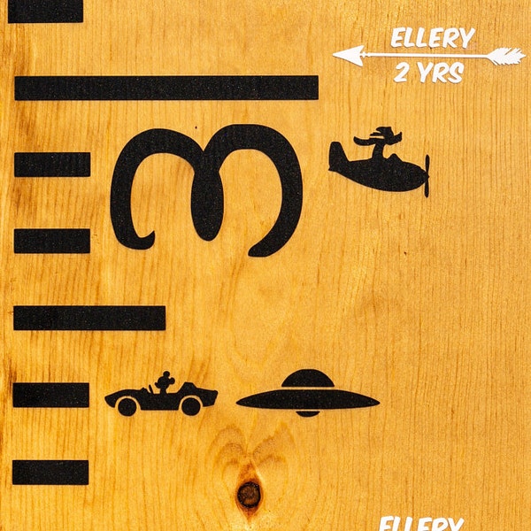 Disney Growth Chart Ruler With Ride Heights Disneyland Disney World (no ...
