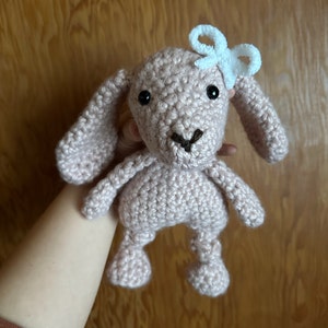 Big Little Honey Bunny Knotted Lovey Crochet Bunny PATTERN 