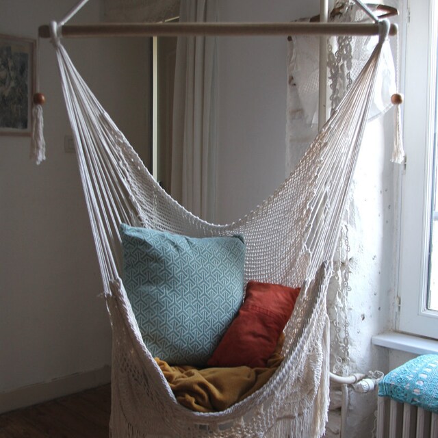 white hammock chair