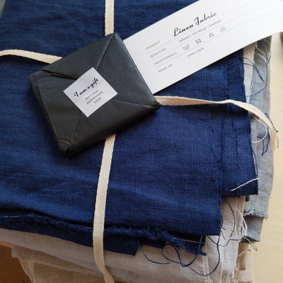 Linen Scraps Bundle Natural Linen Fabric Remnants for Craft - Etsy
