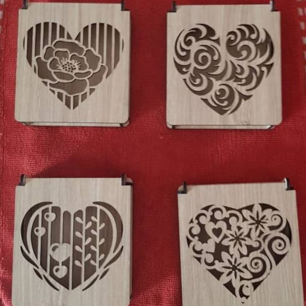 12 Different Decorative Gift Box Laser Cut Svg Files, Jewelry Box With ...