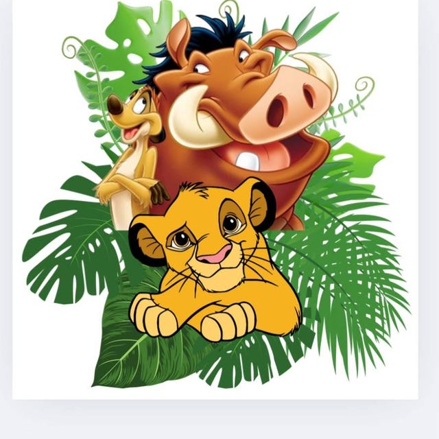 Housse De Couette Le Roi Lion - Pumbaa et Simba s'Amusent Et Rigolent