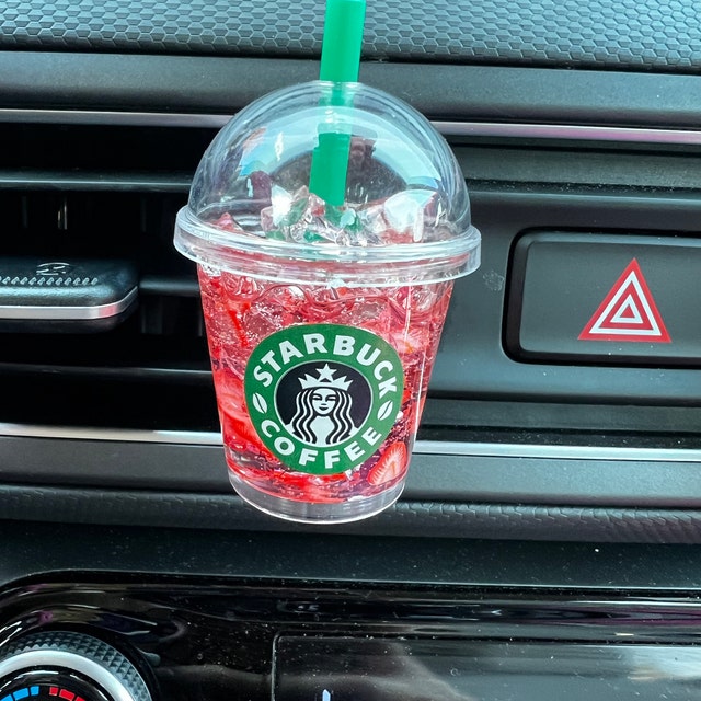 Miniature Starbucks Cup Strawberry Acai Pink Drink/car Accessories/ Boba  Clip Bubble Tea/starbucks Keychain/stocking Stuffer /car Decor 