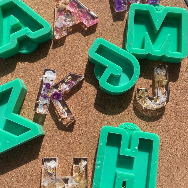 ABCO様注文品ハンドメイド A-Z Alphabet Letters Silicone Mold Keychain MOLD Pendant