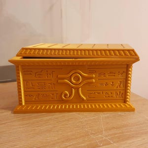 3D Printed Gold Millennium Puzzle and Millennium Sarcophagus Deck