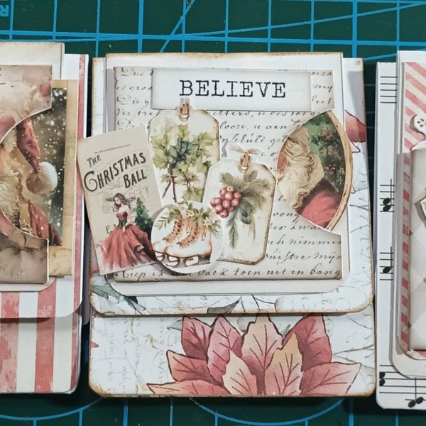 Christmas Hidden Paperclips Kit, Set of 3, Junk Journal, Paper Clip ...