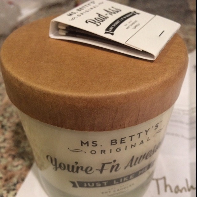 Ms. Betty's Original BadAss Scented Soy Candles Etsy