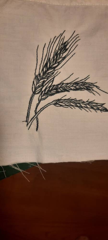 Customer photo for Wheat - Embroidery design