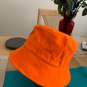 Neon Yellow Bucket Hat Bright Color 