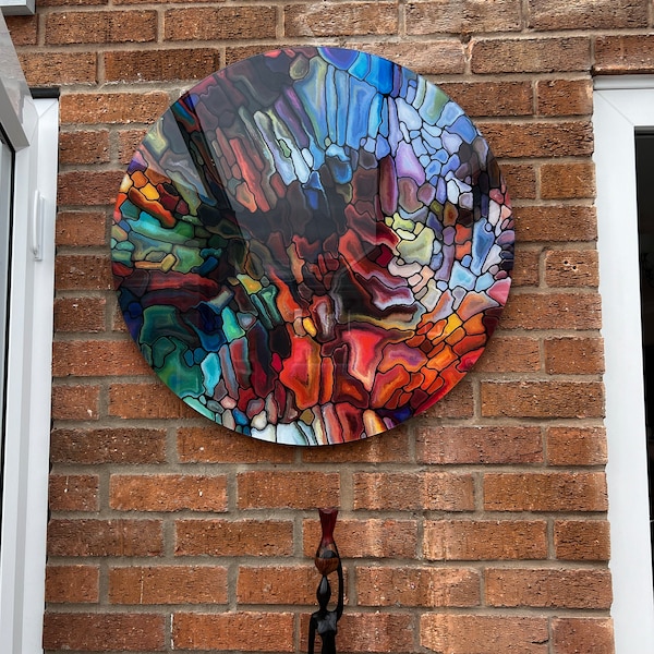 Tempered Glass Wall Art, Extra Large Wall Decor, Living Room Home Decor ...
