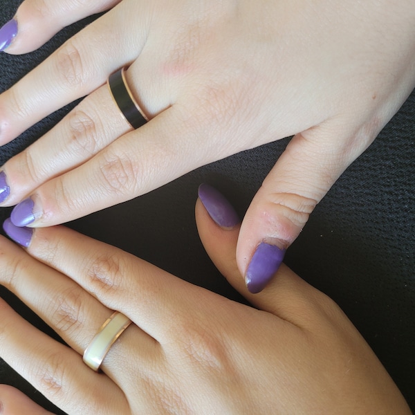 Personalized Memorial Ring, Custom Name Date Ring, Memorial Thin Ring ...