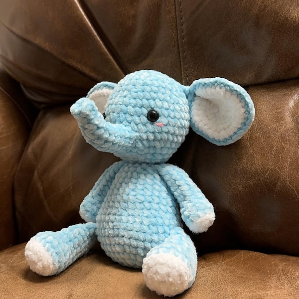 Anne the No Sew Elephant Crochet Pattern / Amigurumi Plushie PDF File ...