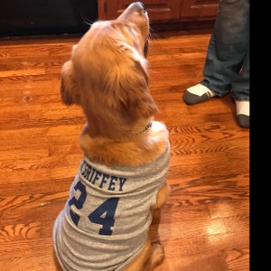 CUSTOM PET Jersey Tank T-shirt Personalized ANY Color Name Number Dog