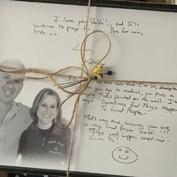 Keepsake Handwritten Frame - Freestanding or Hanging- Includes Editing ...