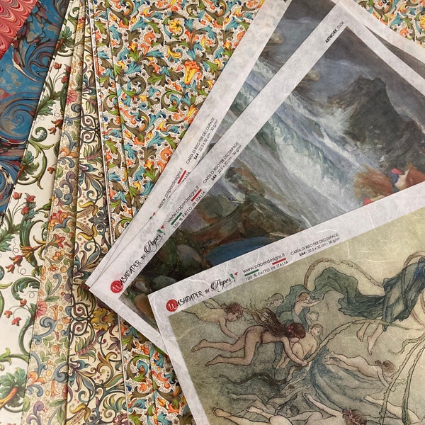 From Italy 2 Sheets Italian Rice Paper Decoupage Sheet Fairies RCP-FA ...