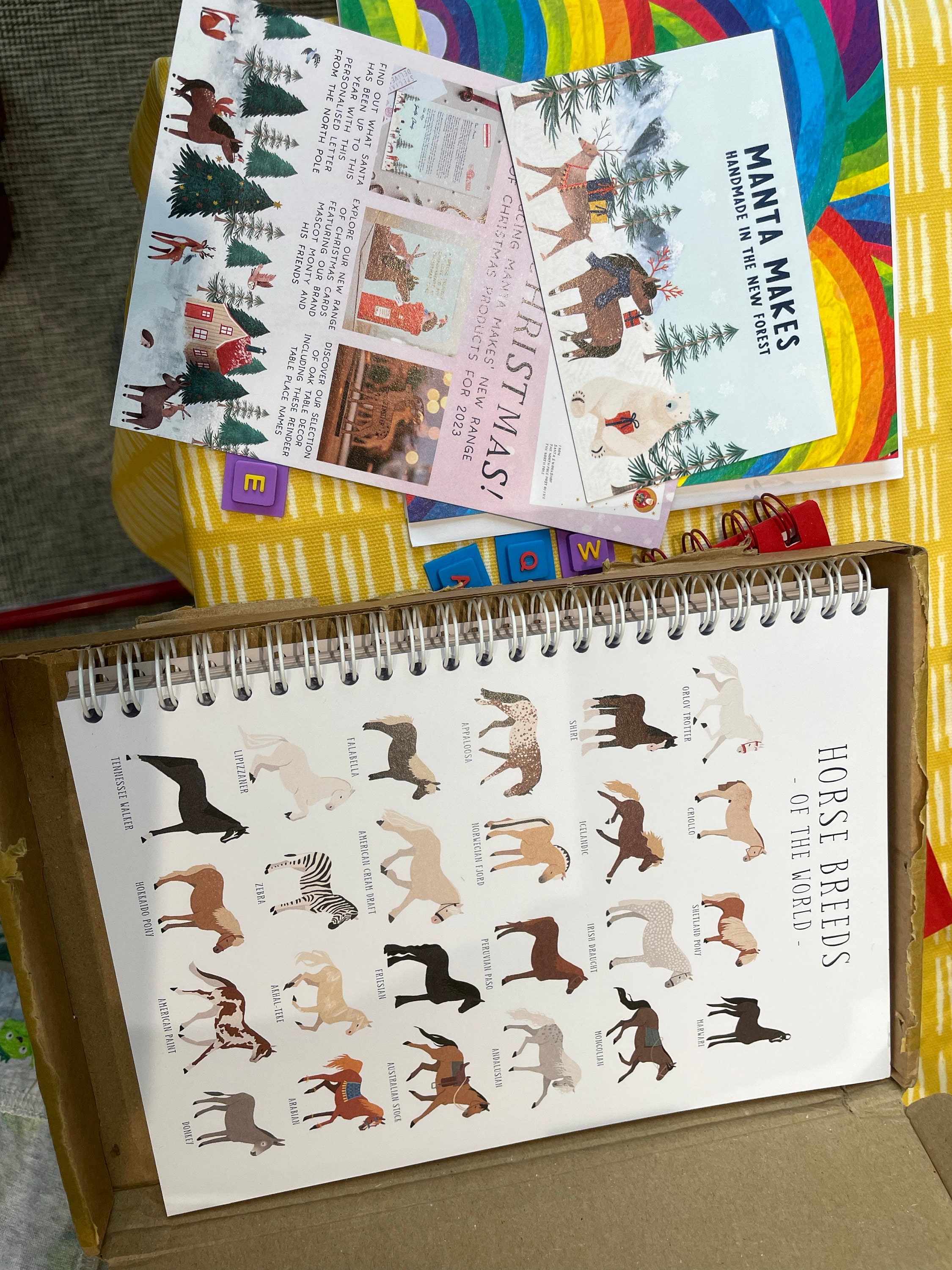 Horse themed notebook in choice of plain or lined | horse gifts or horse lover gift | equestrian gifts notepad / journal