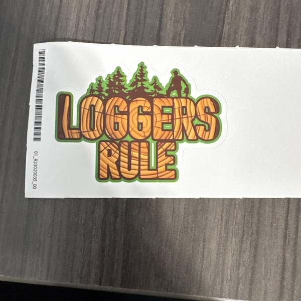 Chainsaw Man & Faller, Decal Sticker - Logging Enthusiast Gift - Small ...
