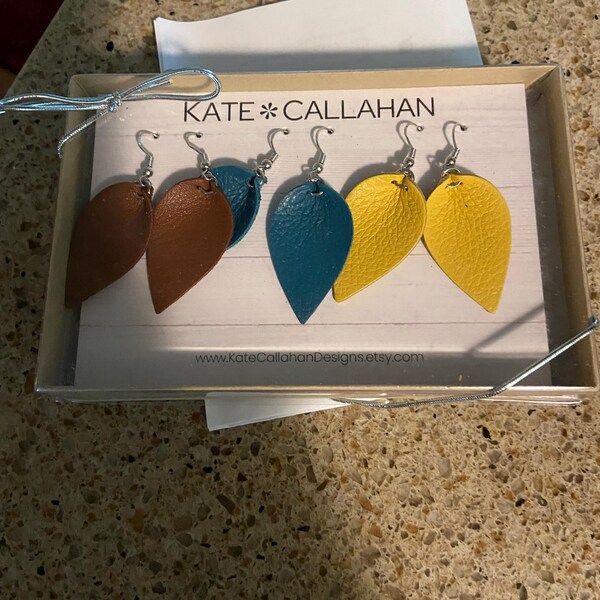 Premium Animal Print Leder Kleines Blatt Set, Glamour Animal Print