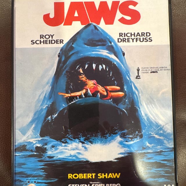 1975 Jaws Movie Poster/print Martin Brody Quint Great White Shark