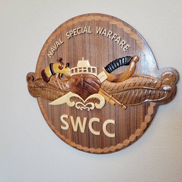 Naval SPECIAL WARFARE Combatant-craft Crewmen (SWCC) Wood Art Plaque - Etsy