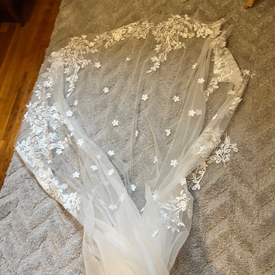 Wedding Veil Bride One Layer White or Ivory Lace Veil - Etsy