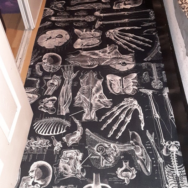 Human Body Rug Human Anatomy Black Color Gothic Design Area Rugs - Etsy