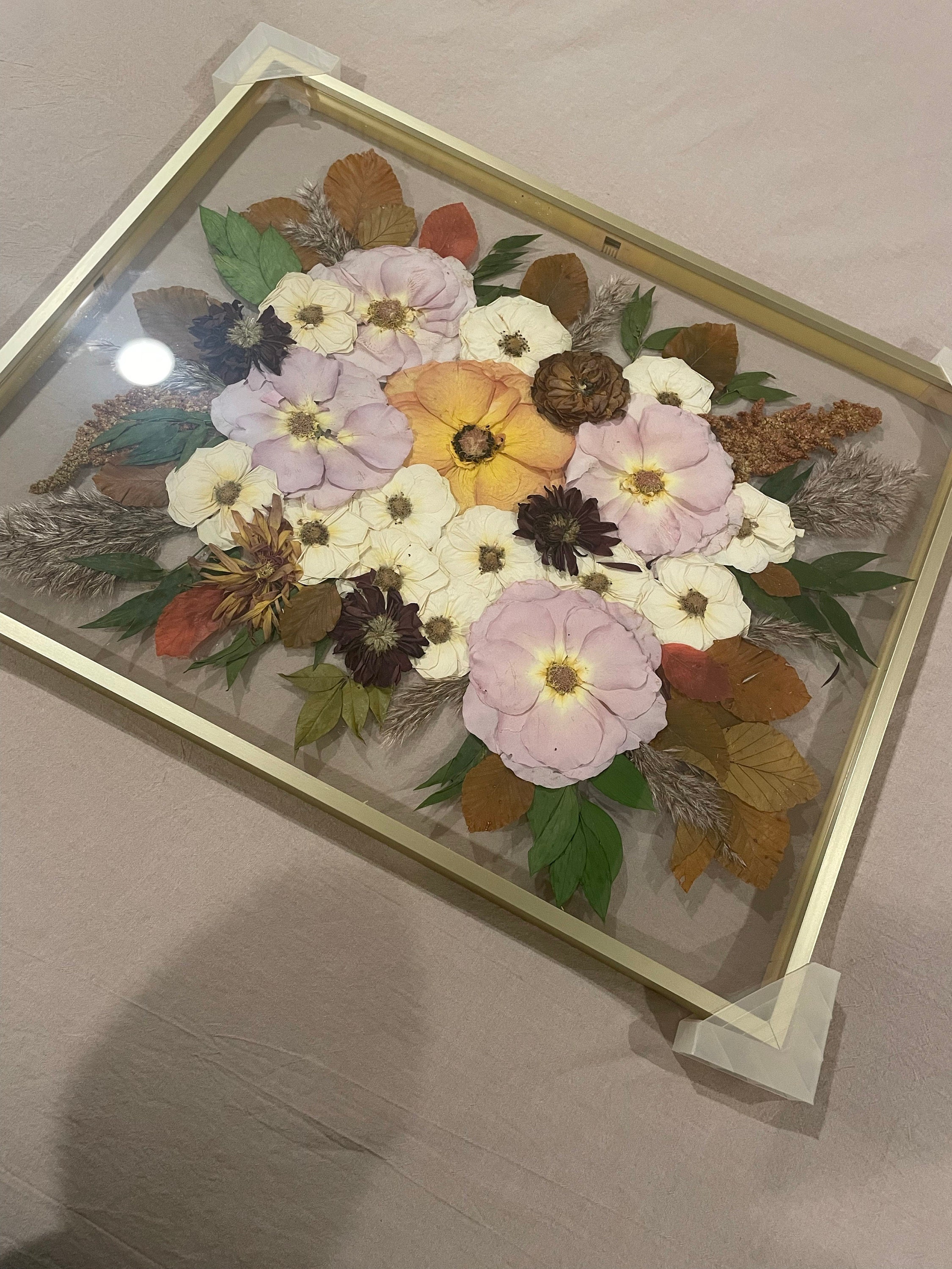 Preserved flowers from Tammy's etsy review