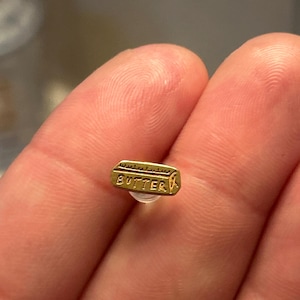 Customer photo, Stick of Butter Earrings