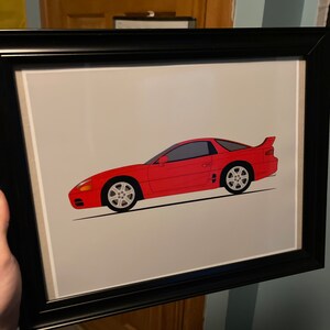三菱 3000GT (GTO) (1994-1997) カーポスタープリント ウォール