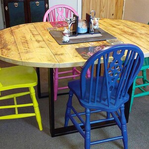 The Holmes A Custom Made Reclaimed Wood Fixed / Extending Dining Table ...