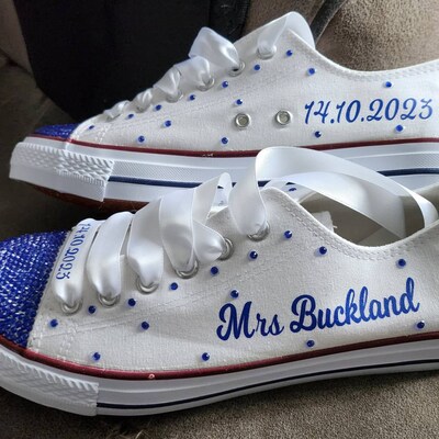 personalised wedding pumps