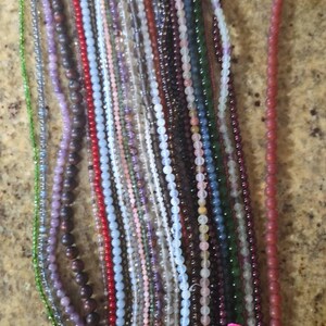 Genuine 4mm Natural Red Garnet Round Gemstone Bead Necklace – 16-28 Inch AAA Quality – Handmade Nickel-Free