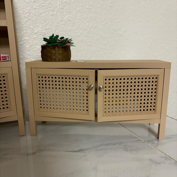 Navy Mid-century Modern Miniature Bar Navy With Gold Hardware, 1/6 ...