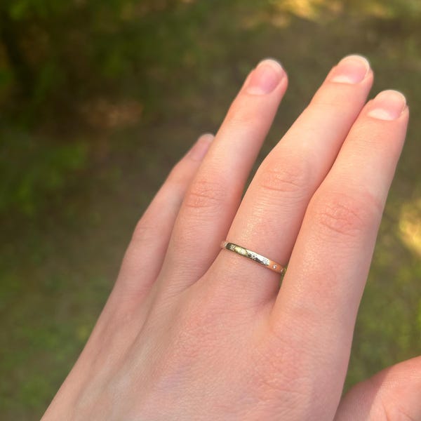 Three Stone Diamond Ring, Dainty Trio Gold Ring, Unique Design Proposal ...
