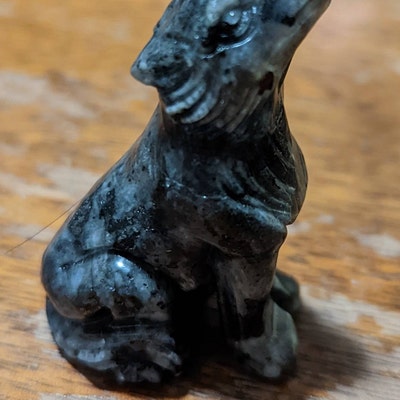 2.0inches Crystal Wolf Carvinghand Carved Gemstone Wolf - Etsy