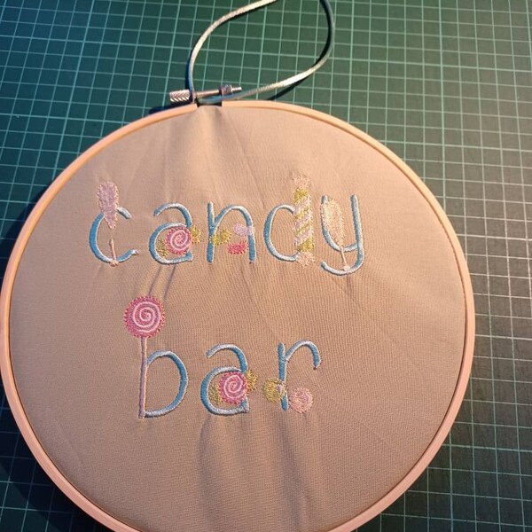 Sweet Tooth Monogram Font Machine Embroidery Alphabet Design Candy - Etsy