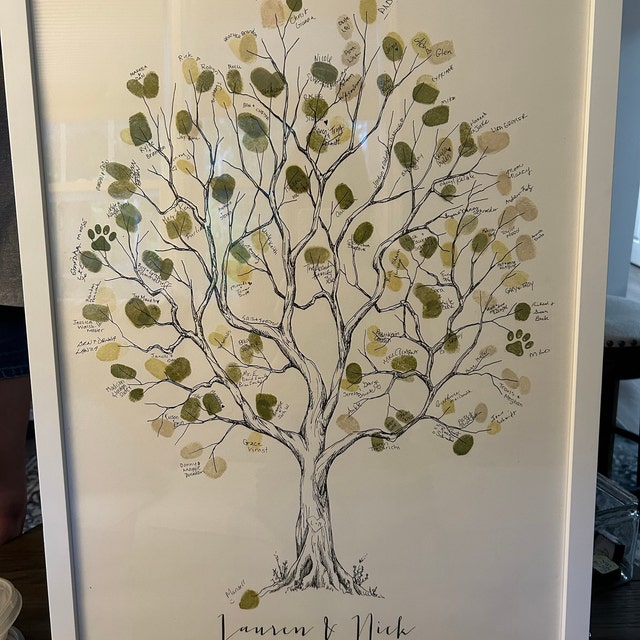 Art Kit: Family Fingerprint tree (shipping) - Akron ArtWorks