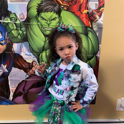 The Hulk Inspired Birthday Outfit Girls marvel Inspired - Etsy