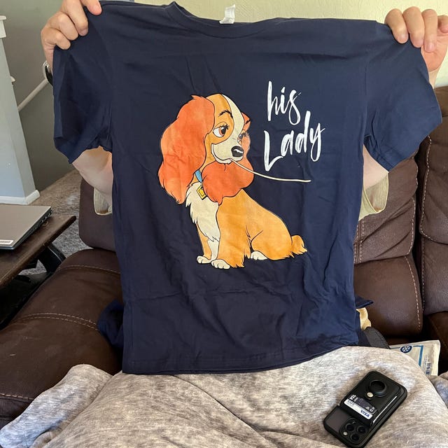 Lady and the Tramp Spaghetti Couples Comfort Colors Shirt