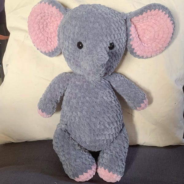 Anne the No Sew Elephant Crochet Pattern / Amigurumi Plushie PDF File ...