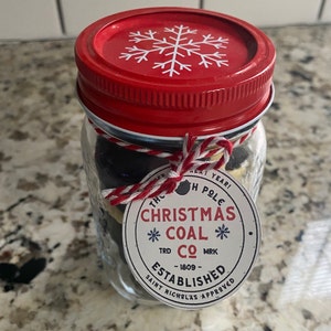 Printable Christmas Cookie Tag Merry Christmas Coal Company Coal ...