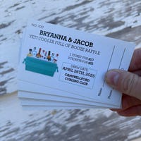 Cooler of Booze Raffle Tickets - Cooler Raffle - Bucket of Booze Raffle ...