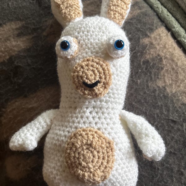 Raving Rabbid Pattern Raving Rabbid Crochet Pattern - Etsy