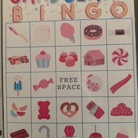 Candyland Printable/downloadable Bingo Game Candy Themed Sugar-inspired ...