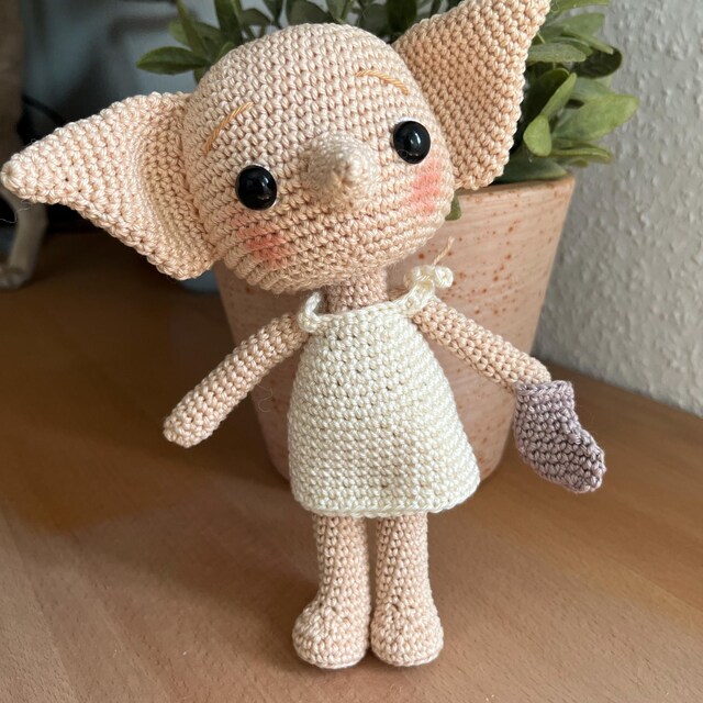Dobby, is Free – Dobby the House Elf, Amigurumi Pattern Esp/eng