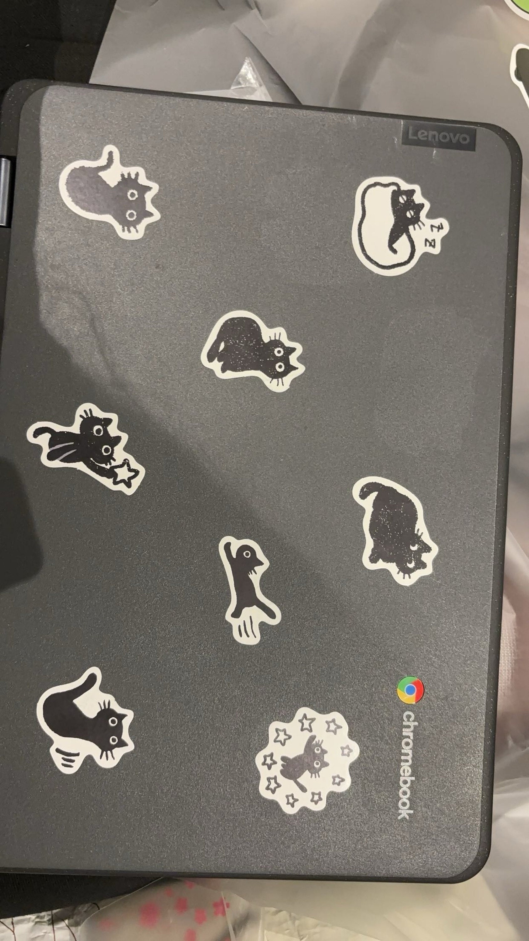 Black Cat Stickers, Planner Stickers, Diary Stickers, Card making, Korean Stickers, Tiny Craft Stickers, Scrapbooking Supply, black cat gift