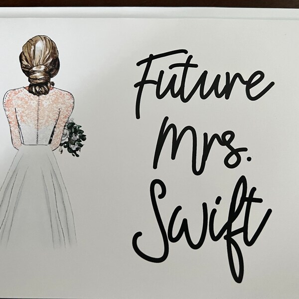Future Mrs. | Custom Engagement Card | Personalized Wedding Stationery ...