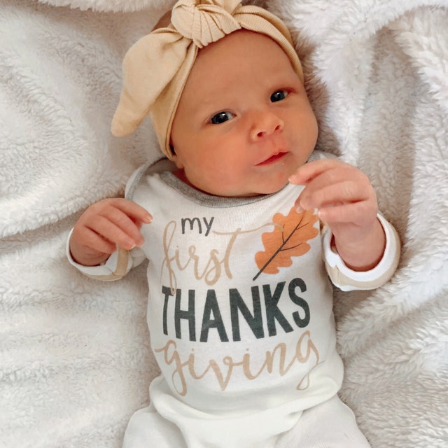 Baby girl cheap thanksgiving romper