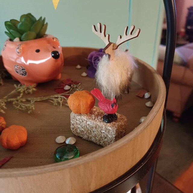 Miniaturfigur Kardinäle Für Feengarten – Handbemalt Aus Kunstharz, Ideal Für Terrarium & Dekoration