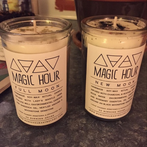 Full Moon Ritual Candle Small - Etsy